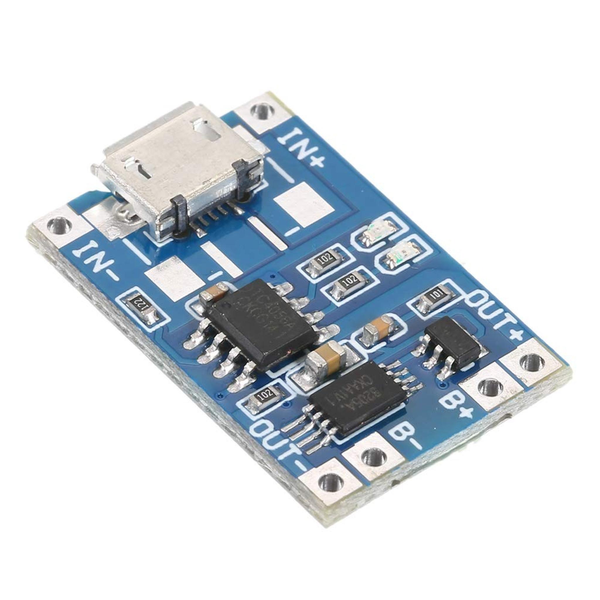 MODULO CARGA GENERICO TP4056 MICRO USB 5V 1A BATERIA LITIO - Imagen 4