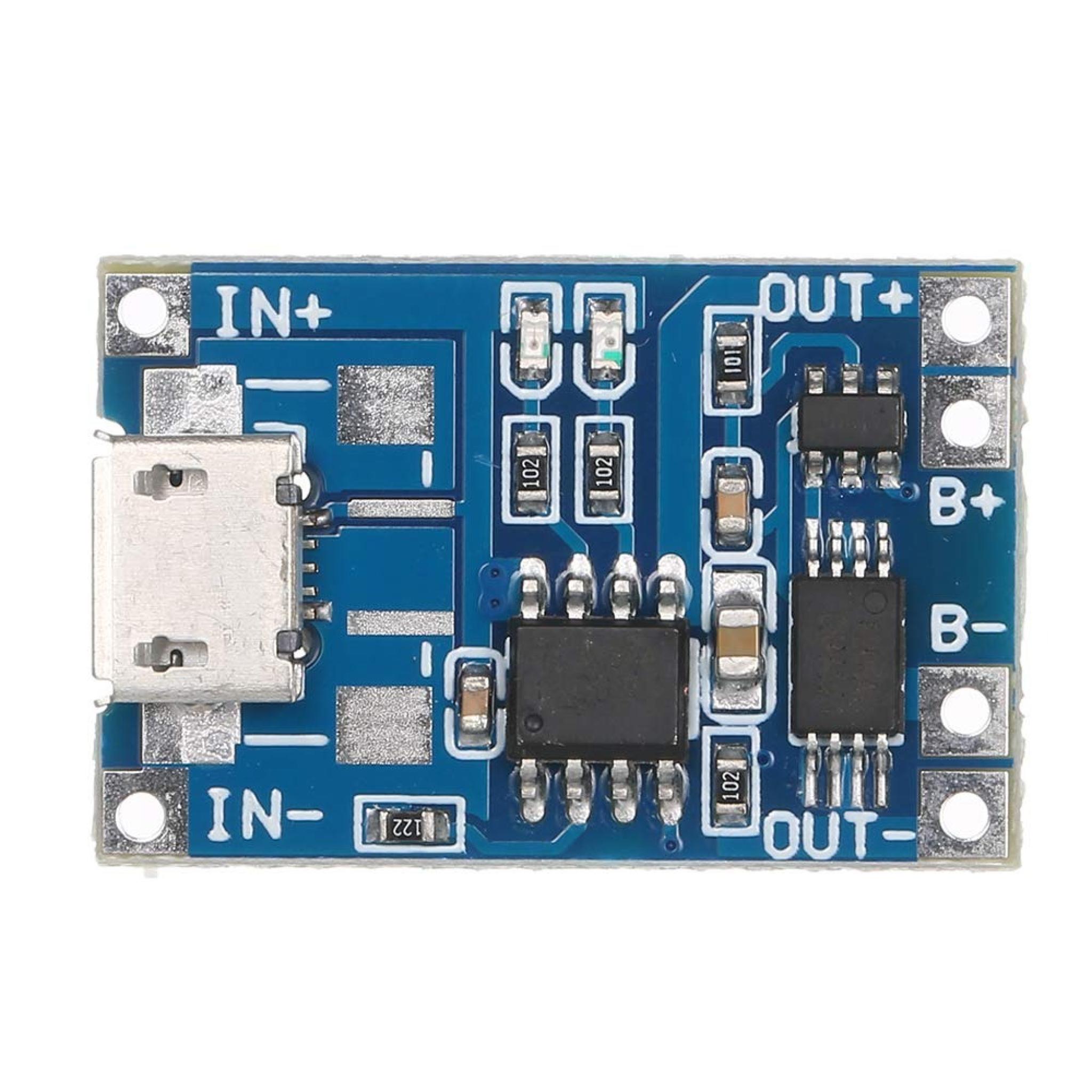 MODULO CARGA GENERICO TP4056 MICRO USB 5V 1A BATERIA LITIO - Imagen 2