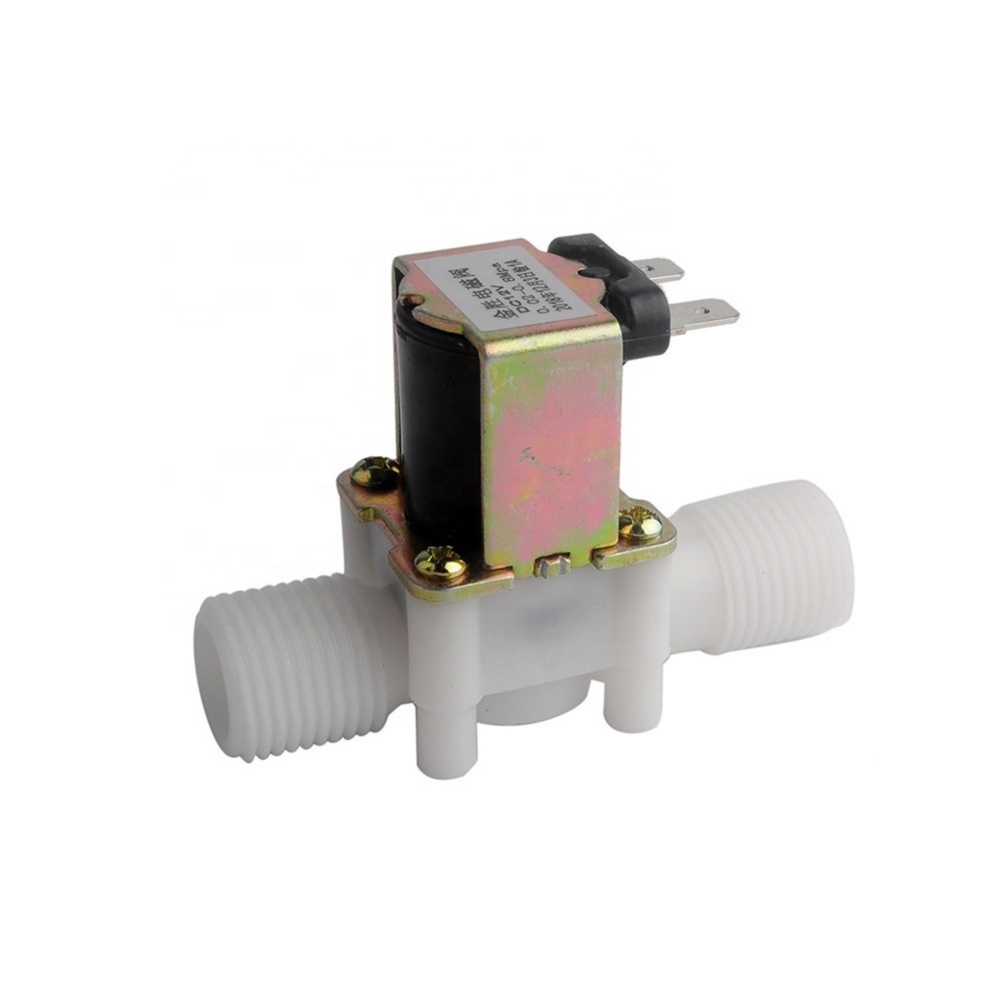 VALVULA SOLENOIDE DIY 1/2P 12V AGUA AIRE MACHO