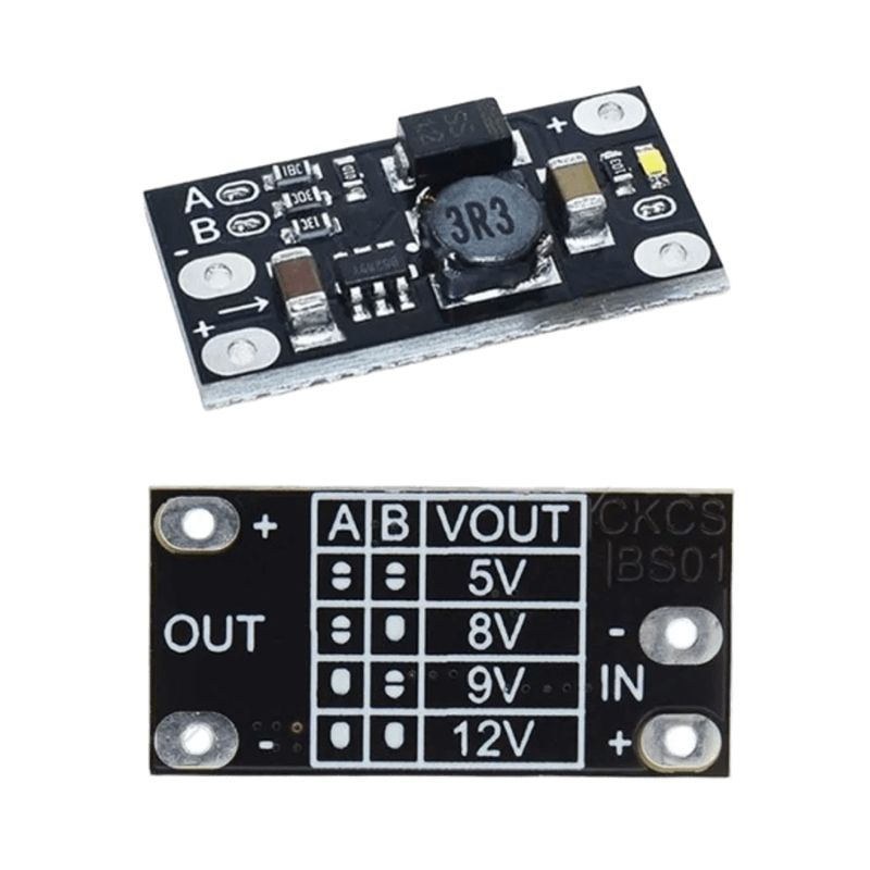 Fuente Boost Step up 1,5A Salida seleccionable 5V 8V 9V 12V - Imagen 3