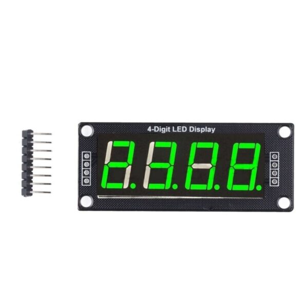 Display Led TM1637 4 Digitos 7 Segmentos 0.56P Verde - Imagen 3