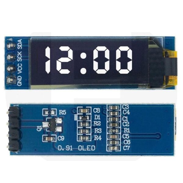 Display OLED 0,91 Pulgadas SSD1306 128x32 Blanco - Imagen 2