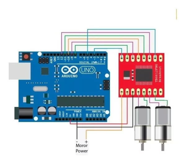 Driver Motor Dc Tb6612 Doble Puente H 15v Max 1.2a - Imagen 4