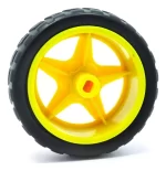 Rueda De Goma De 66 Mm Para Motor De Robotica Arduino - Imagen 2