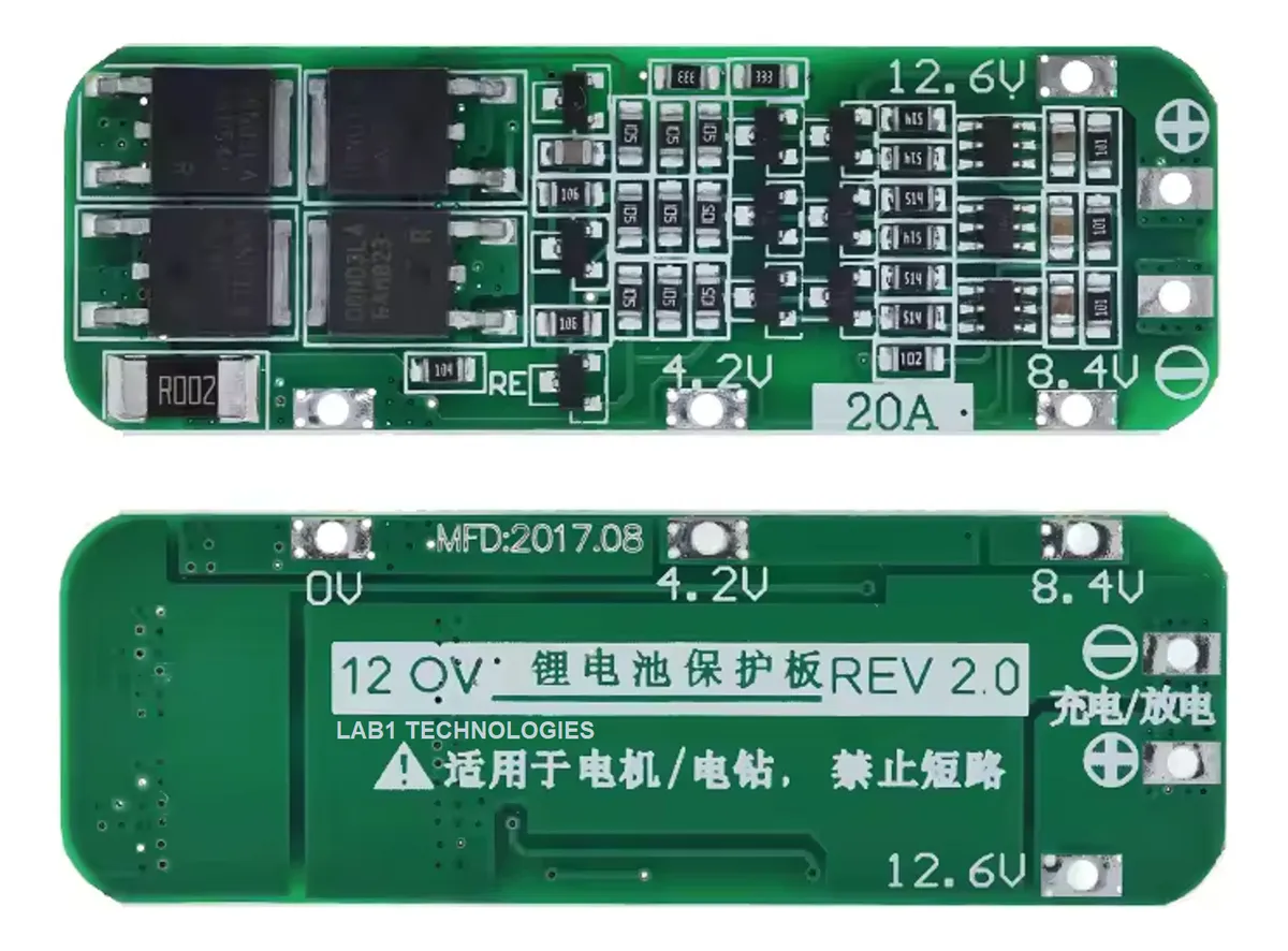 Modulo De Proteccion 3 Baterias Li-ion 18650 Bms 3s 20a 12v - Imagen 3