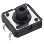 Pulsador Button Tact Switch Na 12x12x7.3mm X 10 U Negro - Imagen 4