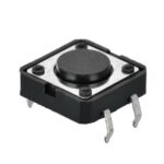 Pulsador Button Tact Switch Na 12x12x4.3mm X 10 U Negro - Imagen 4