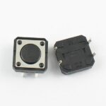 Pulsador Button Tact Switch Na 12x12x4.3mm X 10 U Negro - Imagen 3