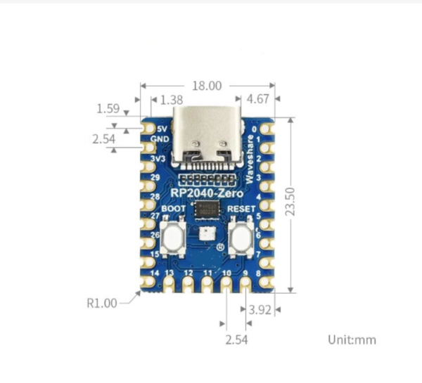 Placa De Desarrollo Rp2040 Zero Usb C Pi Pico - Imagen 6