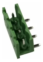 Bornera Enchufable Macho 90° 4 Vias Aj. Paso 5,08mm x 10 - Imagen 2