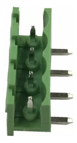 Bornera Enchufable Macho 90° 4 Vias Aj. Paso 5,08mm x 10 - Imagen 3