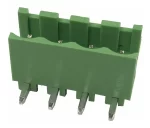 Bornera Enchufable Macho 90° 4 Vias Aj. Paso 5,08mm x 10