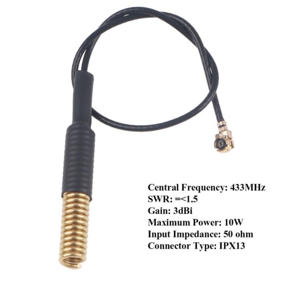 Antena 433 Mhz Helicoidal Espiral Lora Rf 2dbi - Imagen 4