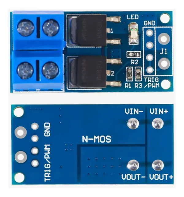 Modulo Driver Dual Mosfet Potencia 5-36v 15a 400w Dc - Imagen 2